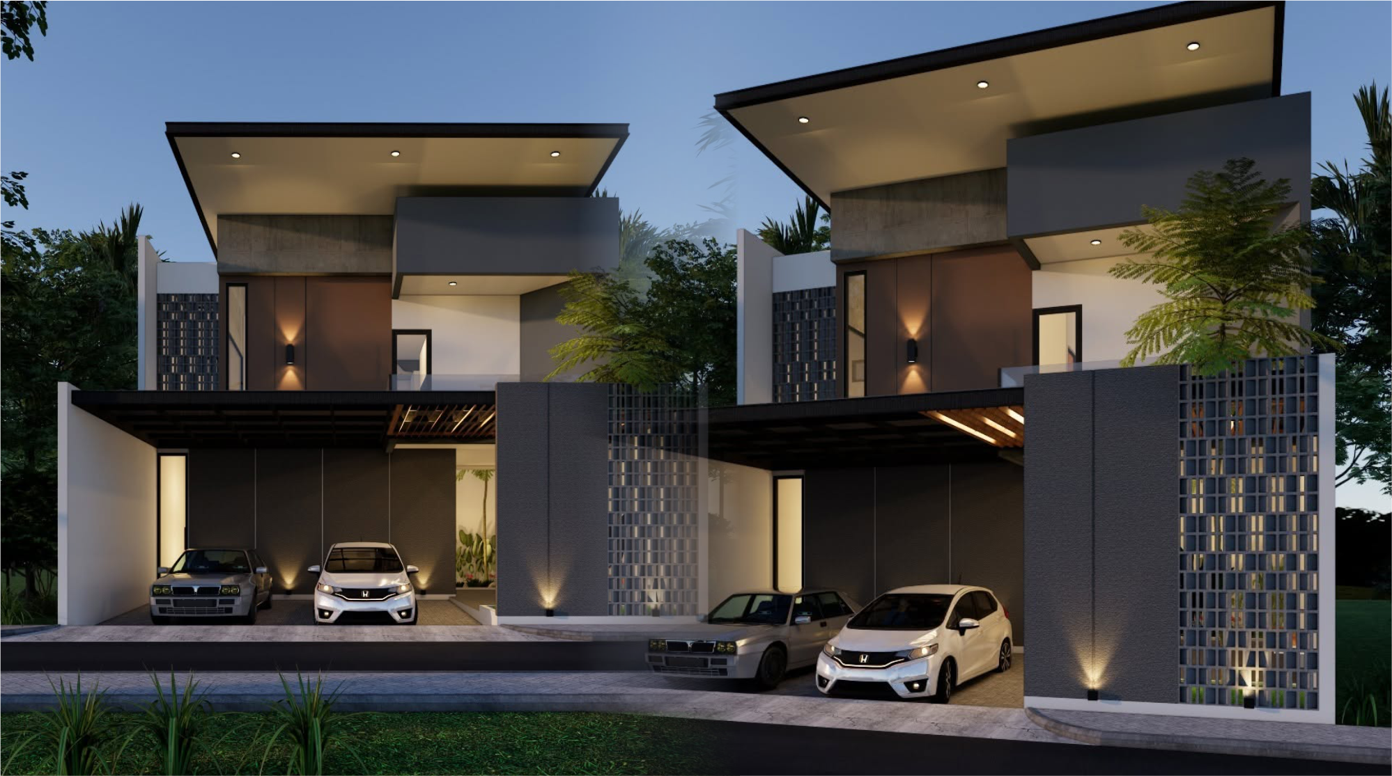 Desain Modern Minimalist Tropical
